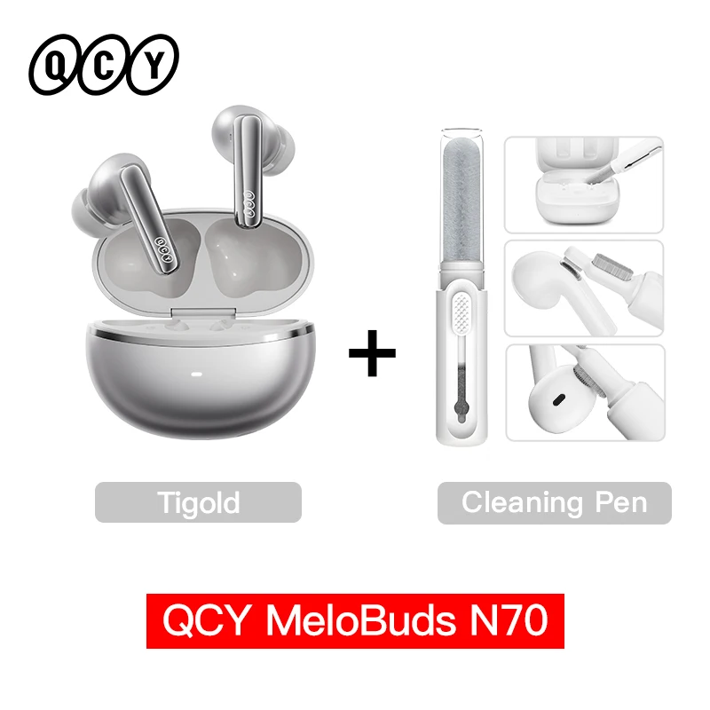 QCY MeloBuds N70 Adaptive ANC Wireless Earbuds Bluetooth 6.0 LDAC Hi-Res Audio 6 Mics Wireless Charging Earphones 50Hrs IPX5 - Image 11