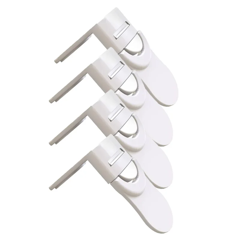 Baby Safety Drawer Lock Anti-Pinching Hand Cabinet Drawer Locks Plastic White Safety Buckle for Children Kids Protection - Image 13