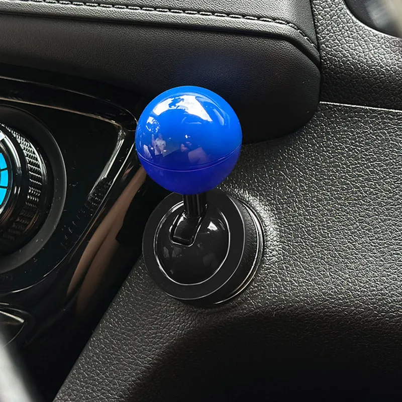 Vtear Universal Car Start Stop Button Cover Interior Metal Ball-Bar One Touch Rocker Sticker Decorative Modification Accessories - Image 6