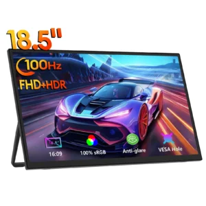 ZEUSLAP 18.5inch 1920*1080P 100Hz HDMI Type C Gaming Portable Monitor for Phone,NS, PS5, XBOX, PC, Laptop Extend Screen