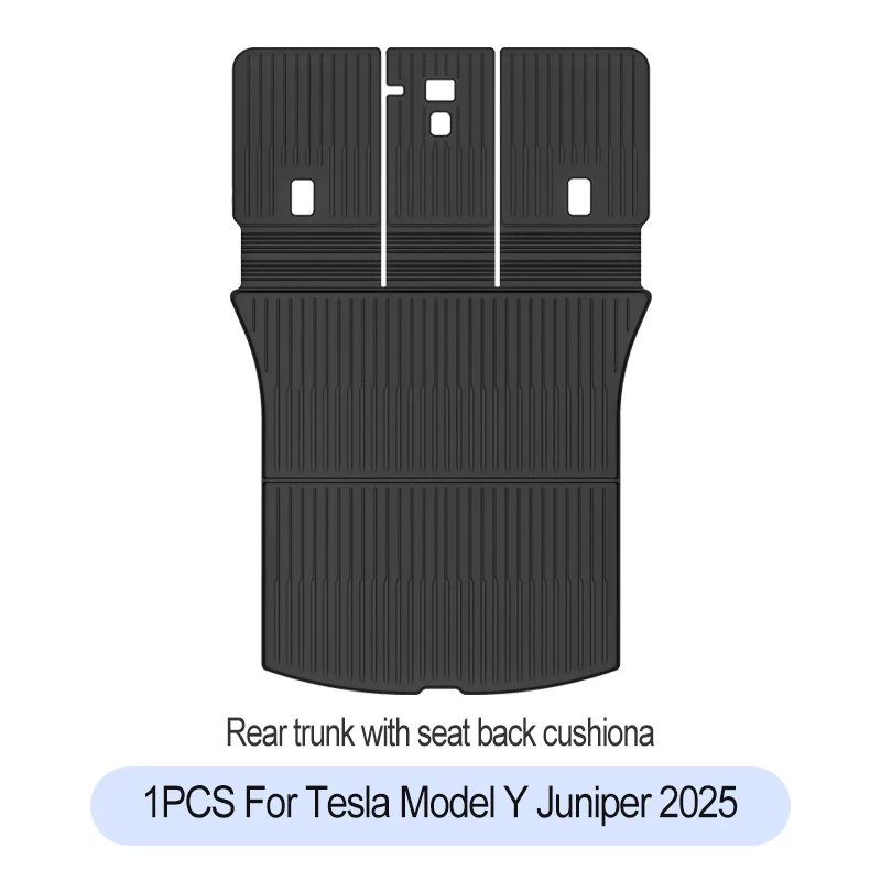 Tesla New Model Y Juniper 2025+ TPE Floor Mats Waterproof Luggage Mat Wear-resistant Foot Pads ModelY Trunk Mats Accessories - Image 12
