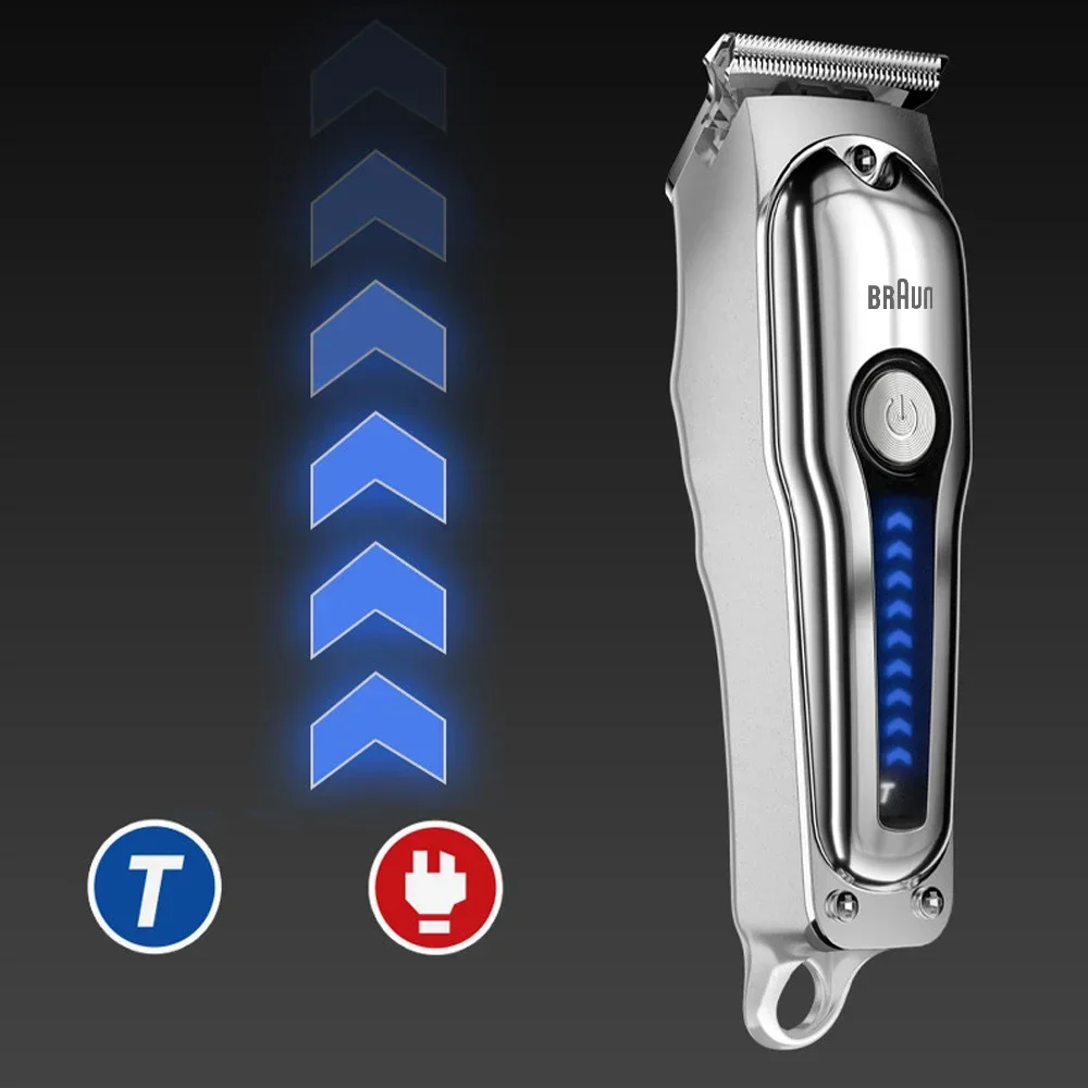 Original Fang Braun 9013 Electric Hairdresser Shaving Head Pusher Electric Pusher Clipper Hair Precision Trimmer for Men - Image 4