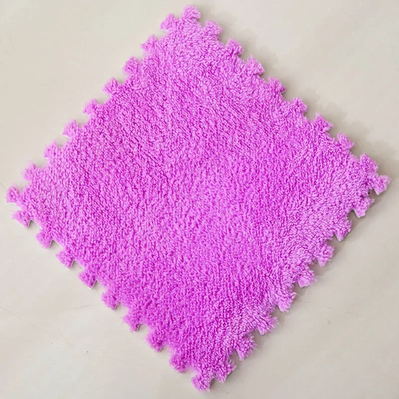 30*30CM Soft Plush Children Kids Rug Play Mat Puzzle Carpet Warm Playmat Interlocking Exercise Tiles Floor Carpet Decoration Mat - Image 18