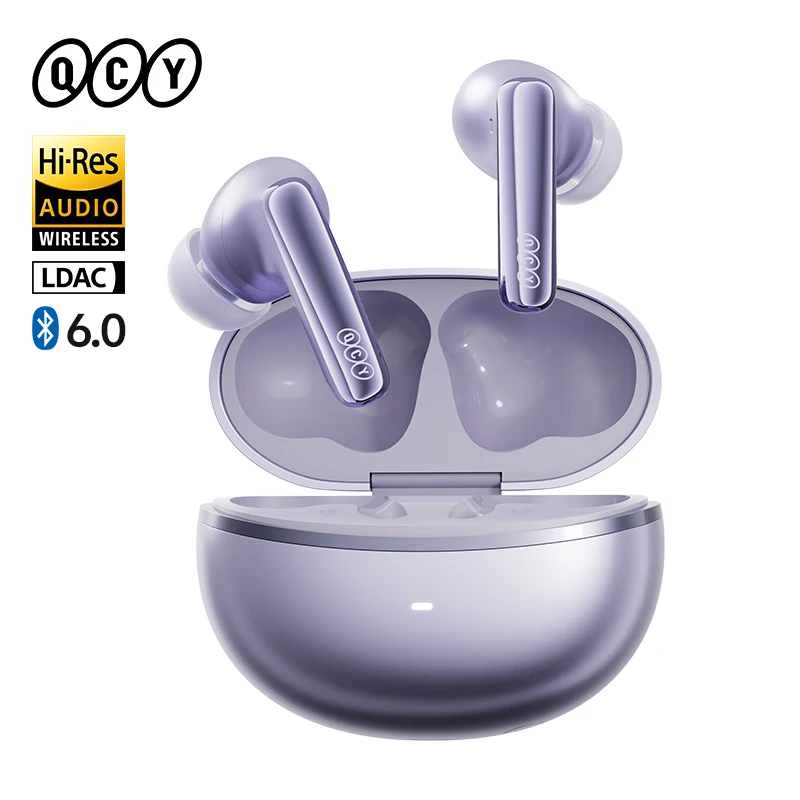 QCY MeloBuds N70 Adaptive ANC Wireless Earbuds Bluetooth 6.0 LDAC Hi-Res Audio 6 Mics Wireless Charging Earphones 50Hrs IPX5 - Image 9