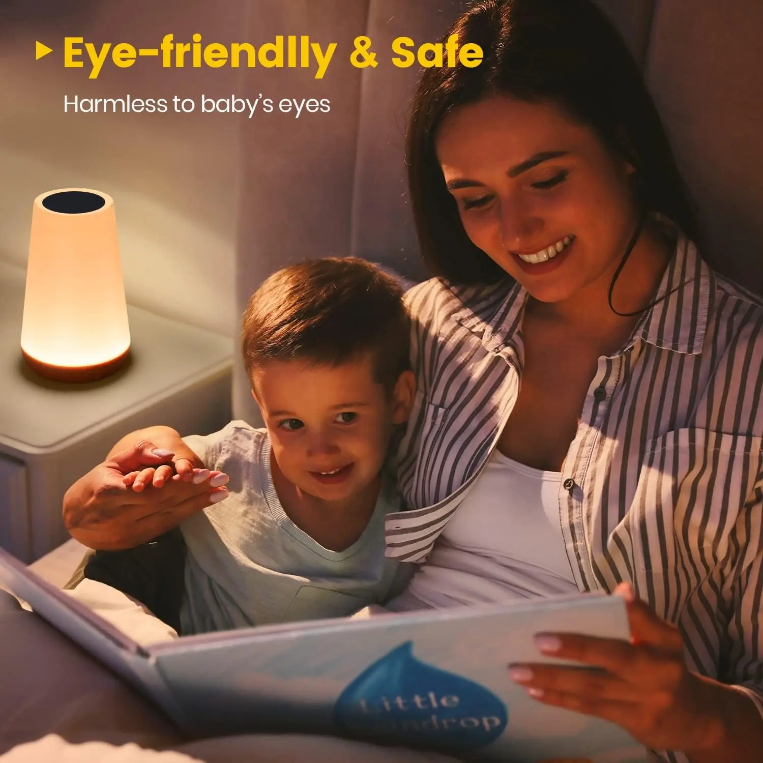 13 Color Changing Night Light RGB Remote Control Touch Dimmable Lamp Portable Table Bedside Lamps USB Rechargeable Night Lamp - Image 5
