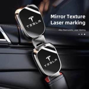 Car Seat Belt Extend Alloy Fastener Safety Strap Buckle Extender For Tesla Model 3 Model S Model X Model Y Cybertruck Roadster