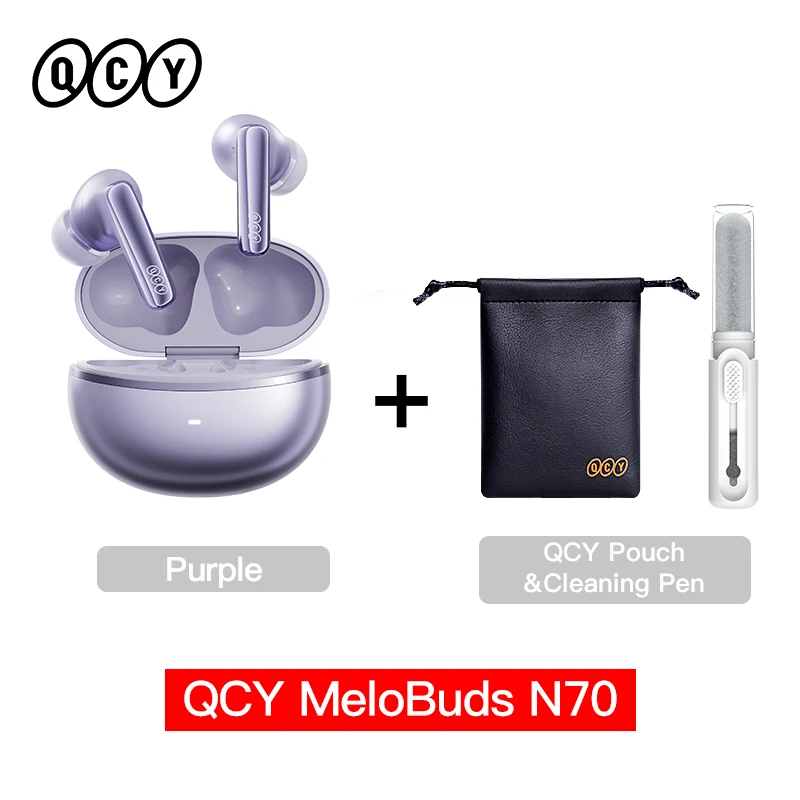 QCY MeloBuds N70 Adaptive ANC Wireless Earbuds Bluetooth 6.0 LDAC Hi-Res Audio 6 Mics Wireless Charging Earphones 50Hrs IPX5 - Image 18