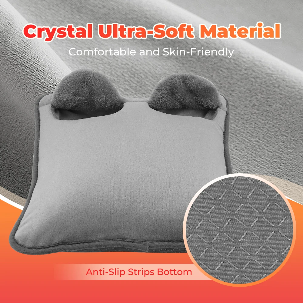 Electric Foot Heating Pad Massage Cushion Portable Foot Warmer 4 Levels Temperature 4 Timer Heated Foot Massager Warming Mat - Image 4