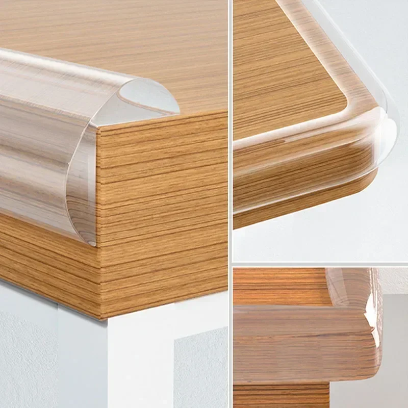 Transparent PVC Baby Protection Strip with Double-Sided Tape Anti-Bumb Kid Safety Table Edge Furniture Guard Corner L Protectors - Image 2