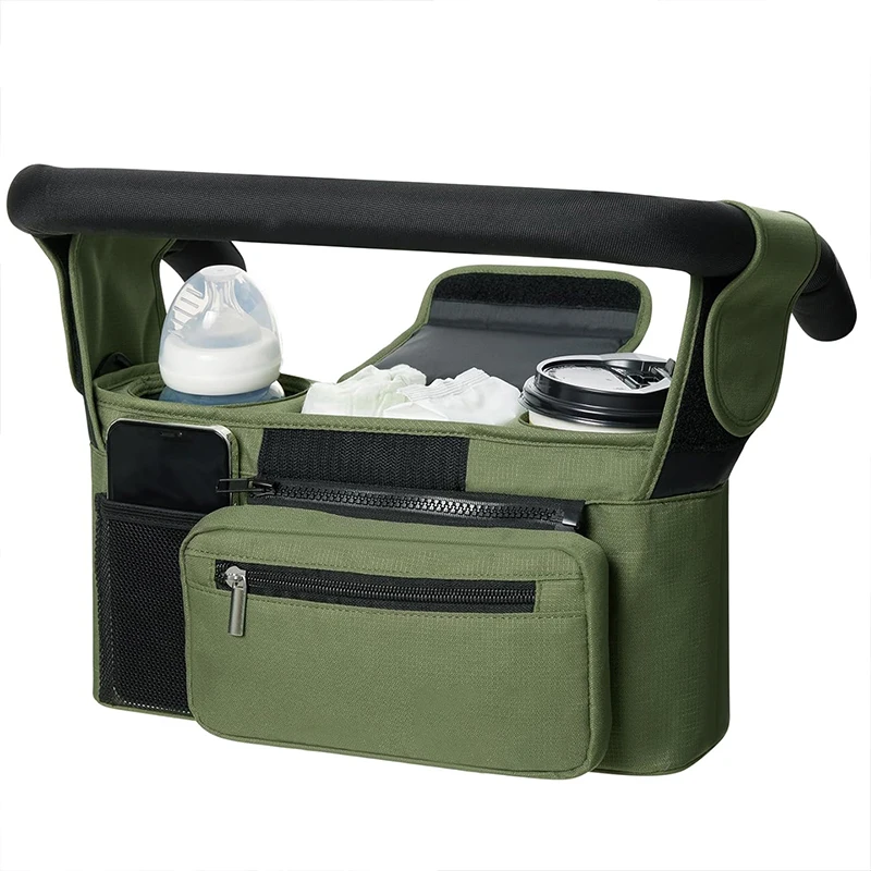 Baby Stroller Storage Large Capacity Travel Hanging Bag Mummy Bag Phone Bottle Holder Pram Diaper Bags Baby Stroller Accessories - Image 12
