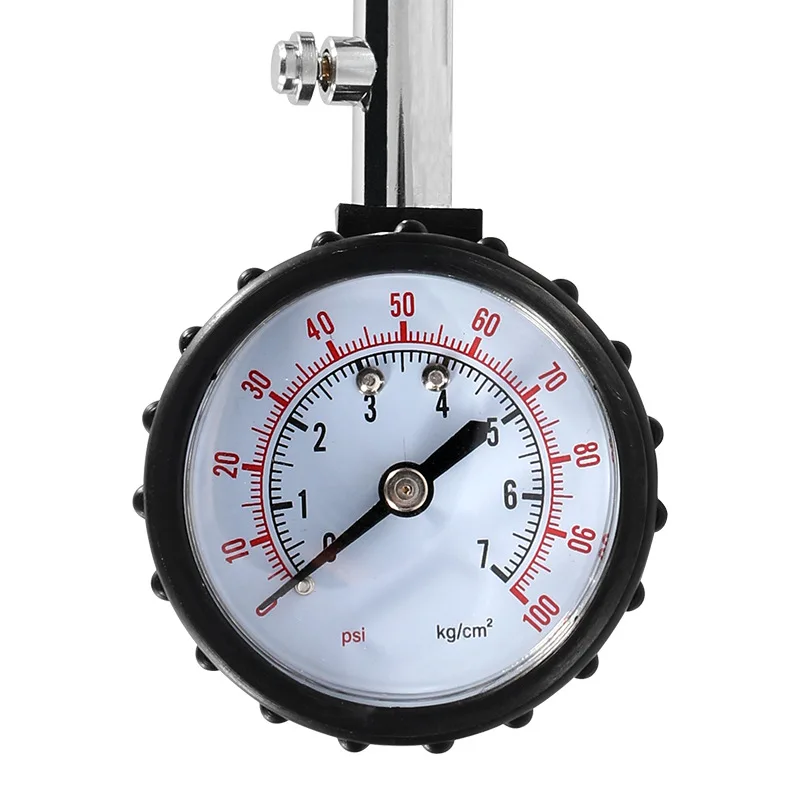 Tire Pressure 0-100PSI Long Tube Gauge Meter High-Precision Tyre Air Tester for Car Motorcycle Monitoring System - Image 3
