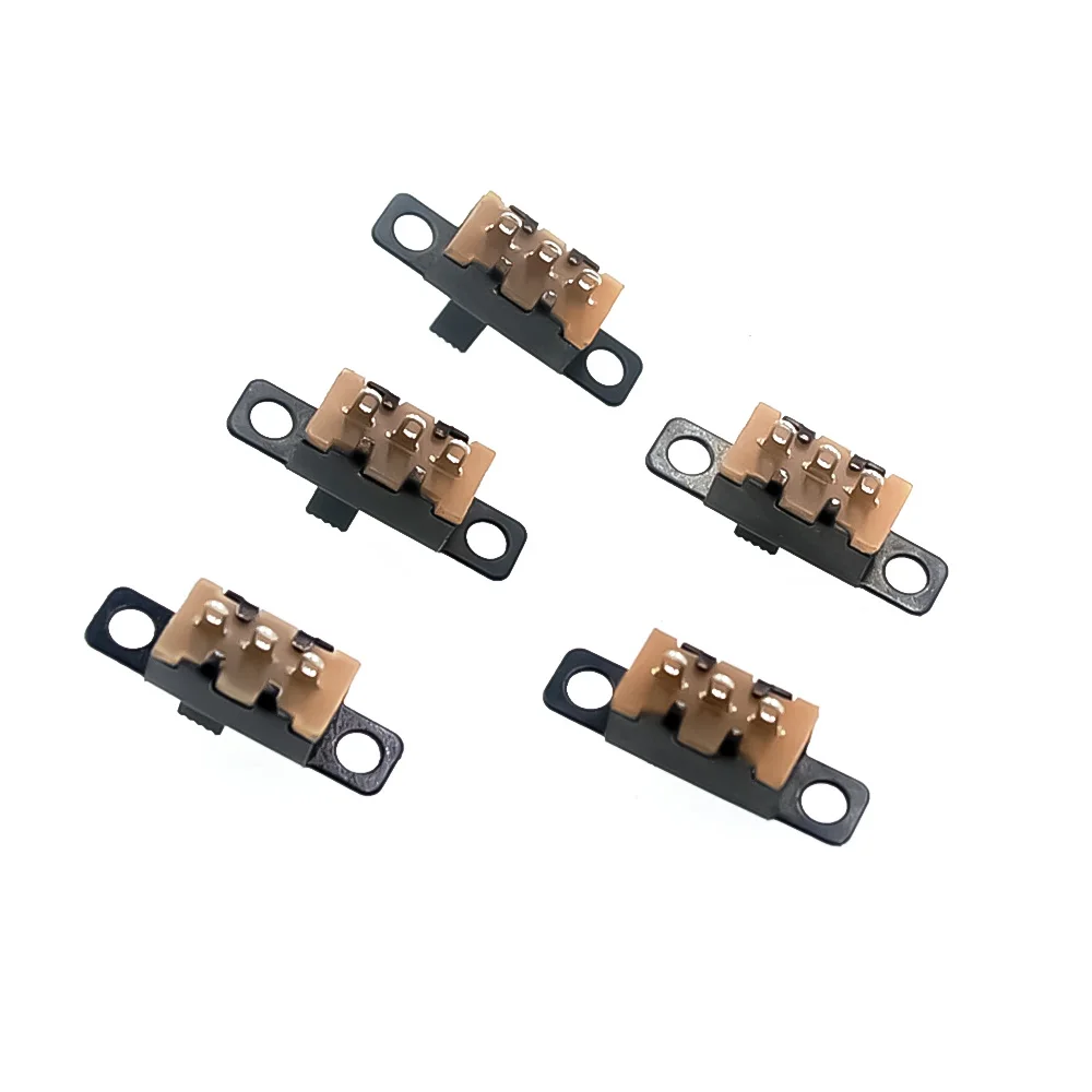 20PCS/Lot 50V 0.3A SS12F15 Mini Size Black SPDT Slide Switch for DIY Power Electronic Projects G6 1P2T Toggle Switch Handle 6mm - Image 4