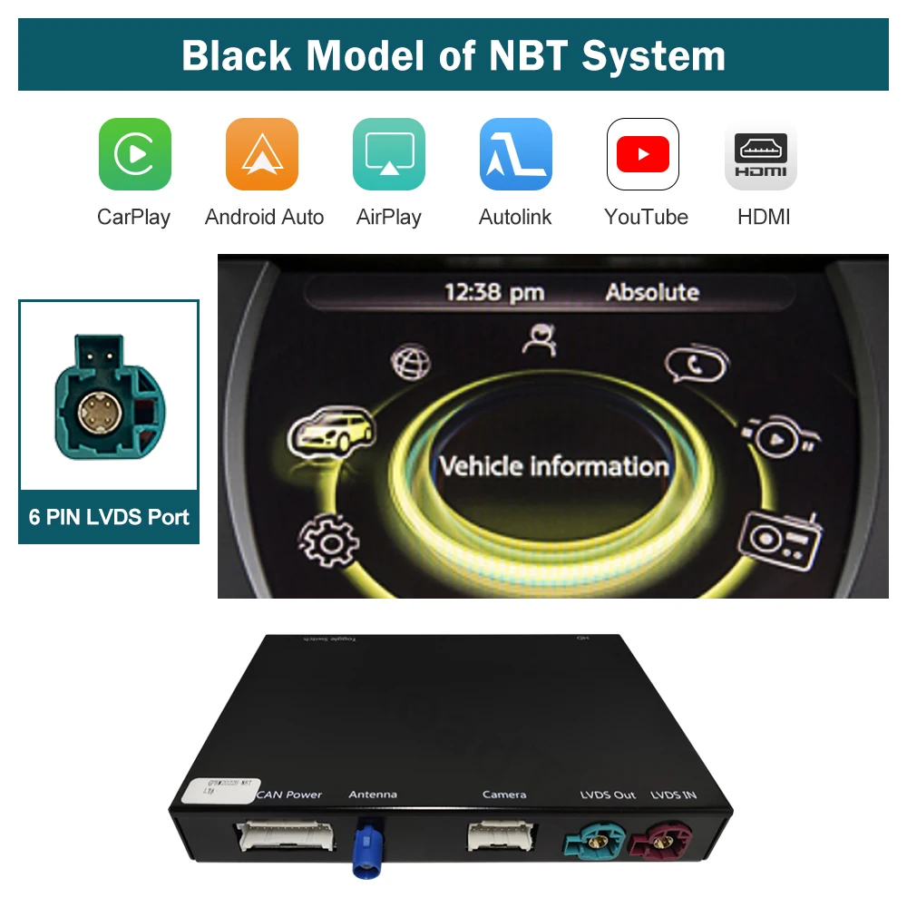 RoadTop Wireless CarPlay Android Auto for Mini R55 R56 R57 R58 R60 R61 F54 F55 F56 Clubman Countryman Cooper John Cooper Works - Image 9