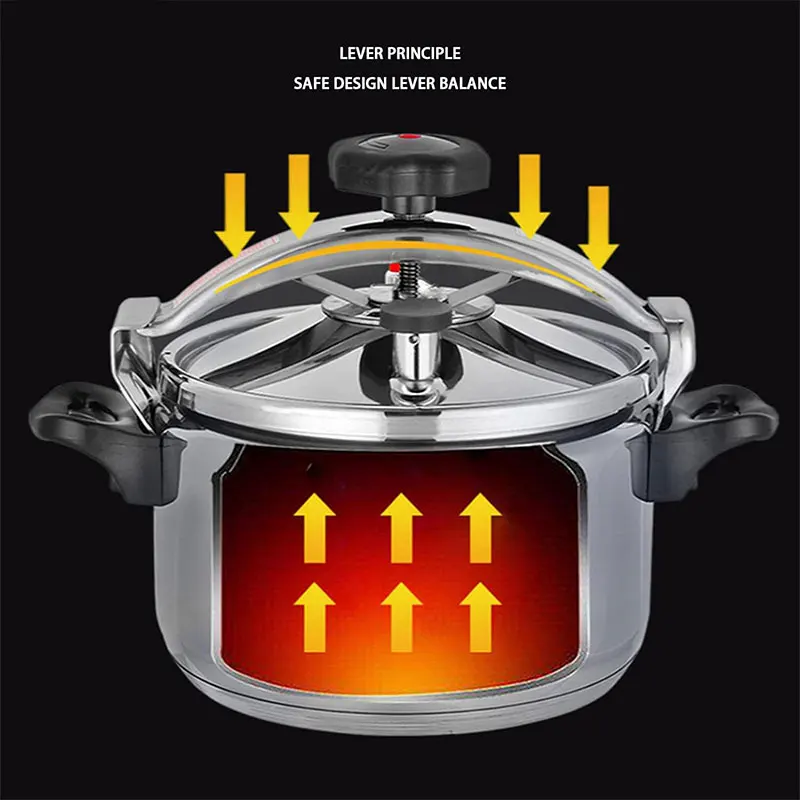 Aluminum 3L/4L/5L/7L Capacity Pressure Cooker Only for Gas Safe Explosion Proof Pressure Canner with Easy Lock Lid - Image 4