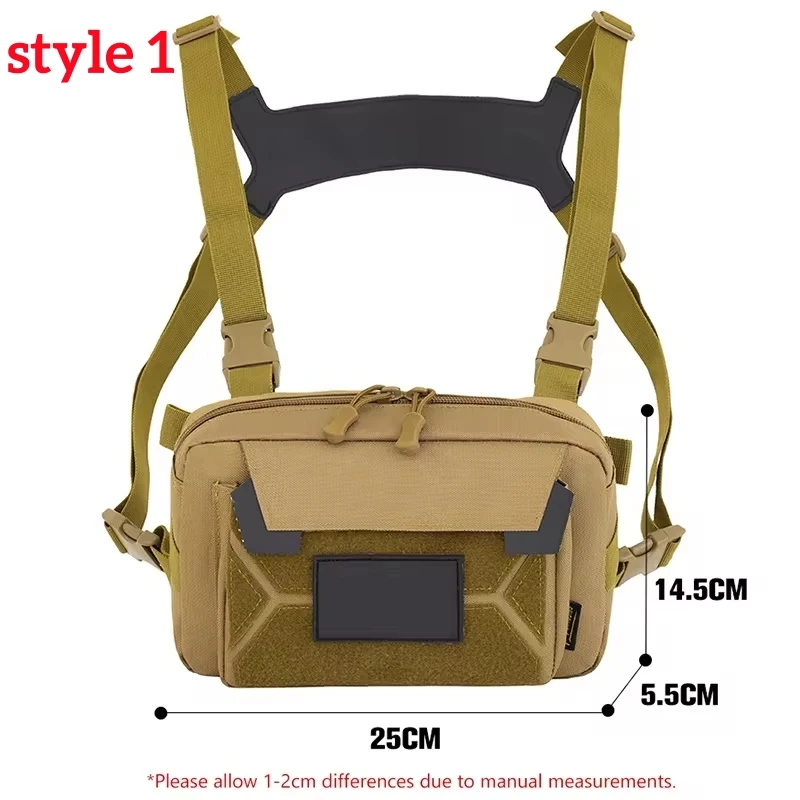 Fishing Vest Bag Men's Camo Fishing Lures Utility Tackle Chest Bags Waist Pack Outdoor Mountaineering Camping Hiking Hunting - Image 6