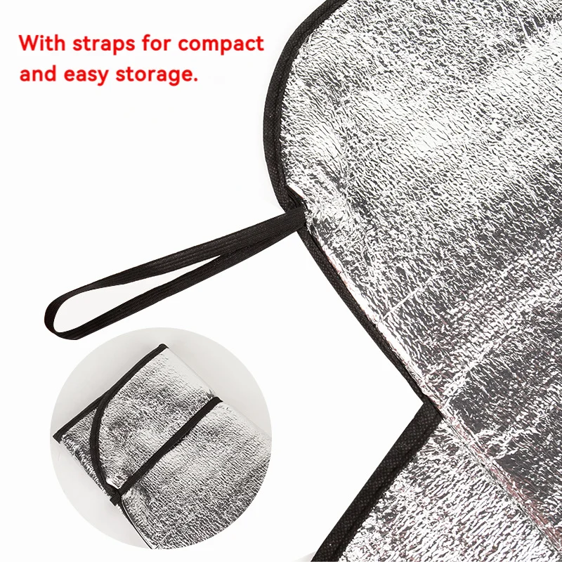 Universal Car Windshield Snow Cover - Frost Ice Rain & Sun Protector for Most Cars & SUVs, 1PC Auto Windscreen Shield - Image 5