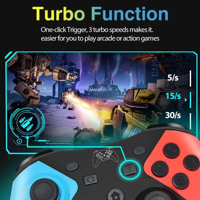Wireless Bluetooth Controller for Nintendo Switch 2/Switch Pro Gamepad Compatible Switch Pro/Oled/Lite/PC/Android Joystick - Image 2
