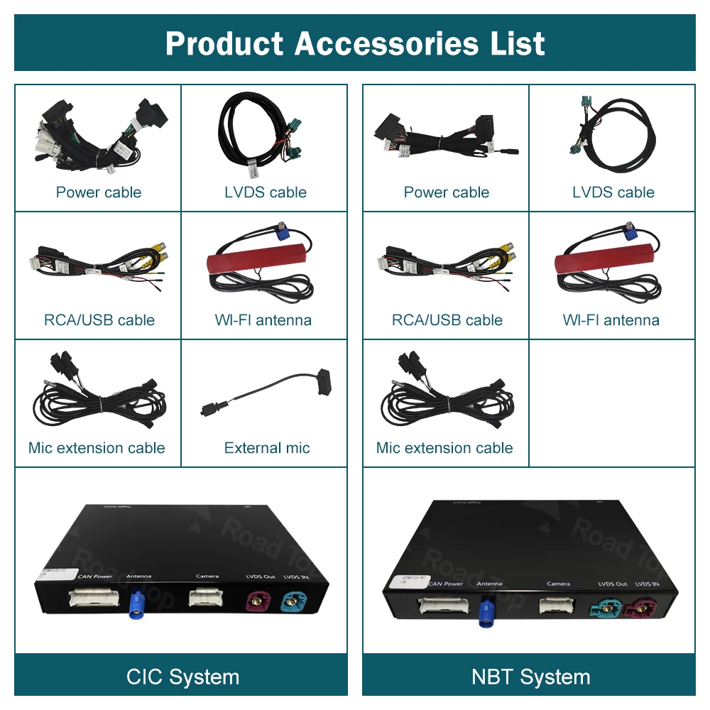 RoadTop Wireless CarPlay Android Auto for Mini R55 R56 R57 R58 R60 R61 F54 F55 F56 Clubman Countryman Cooper John Cooper Works - Image 6