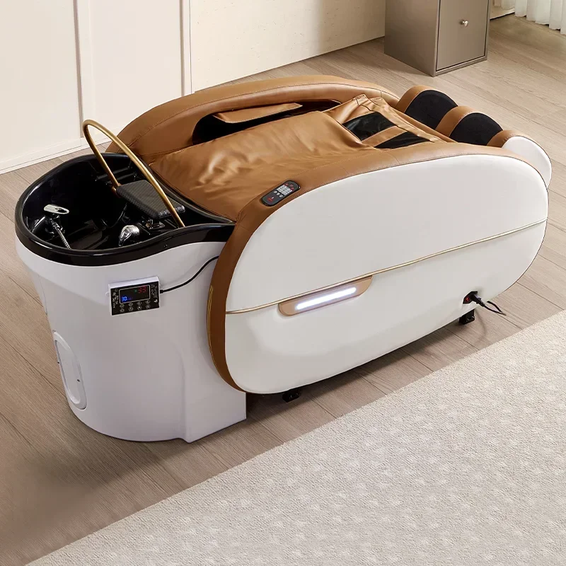 2026 latest Modern intelligent comfortable electric multipurpose hair washing salon table massage shampoo bed - Image 8