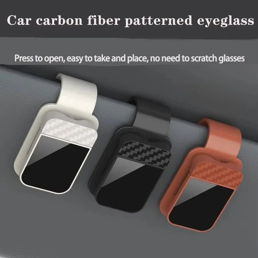 High Quality Car Sunglasses Clip , Sun Visor Glasses Holder Card Ticket Holder Stable Storage Clips Eyeglasses Hanger Car Interior Accessories