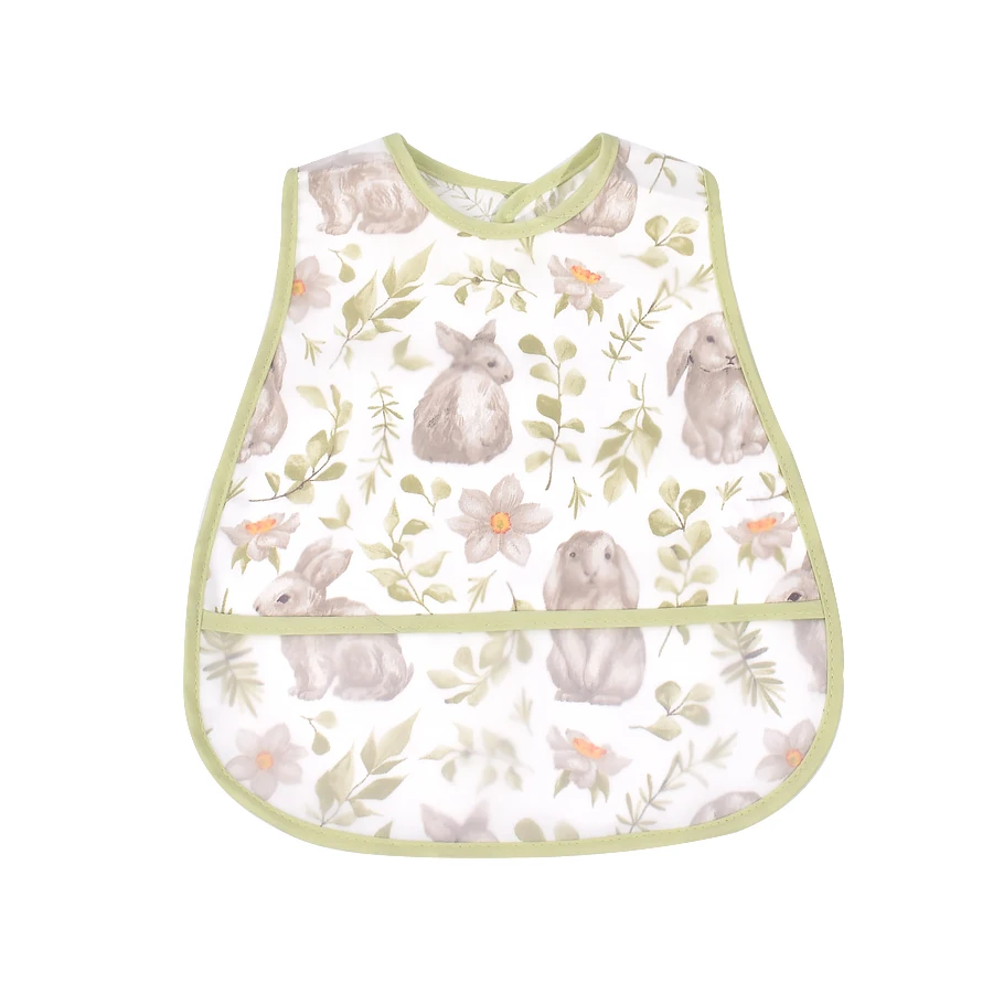 2026 New Cartoon Pattern EVA Waterproof Pocket Lunch Feeding Bibs Adjustable Baby Bibs Cute Children Baby Apron Kids Burp Cloths - Image 12