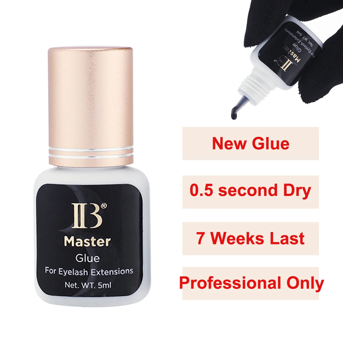 Original IB Lash Glue Super Plus Hyper Bond New Master Glue I-Beauty Eyelash Extension Adhesive Long Lasting Fast Dry Korea Glue - Image 2
