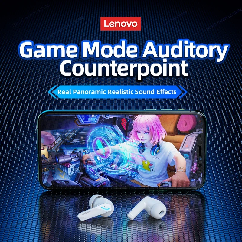 Lenovo GM2 Pro Gaming Earphones Bluetooth 5.3 Sport Headset Dual Mode HD Call Noise Reduction Earbuds with Mic Music Earphones - Image 2