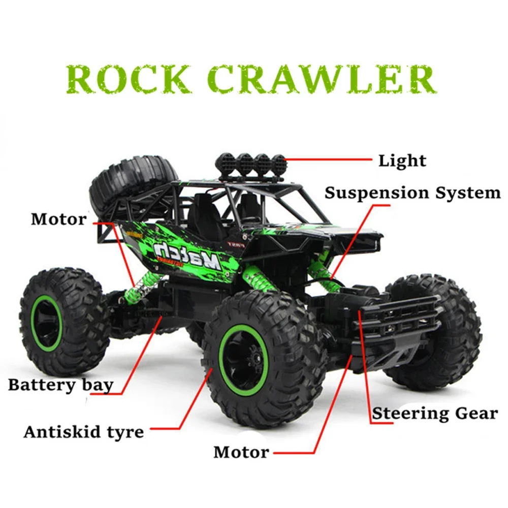 1:12 / 1:16 4WD RC Car 2.4G Radio Control Car Buggy Off-Road Remote Control Cars Trucks Boys Toys for Children - Image 3