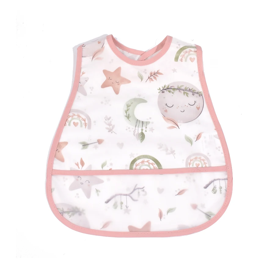 2026 New Cartoon Pattern EVA Waterproof Pocket Lunch Feeding Bibs Adjustable Baby Bibs Cute Children Baby Apron Kids Burp Cloths - Image 7