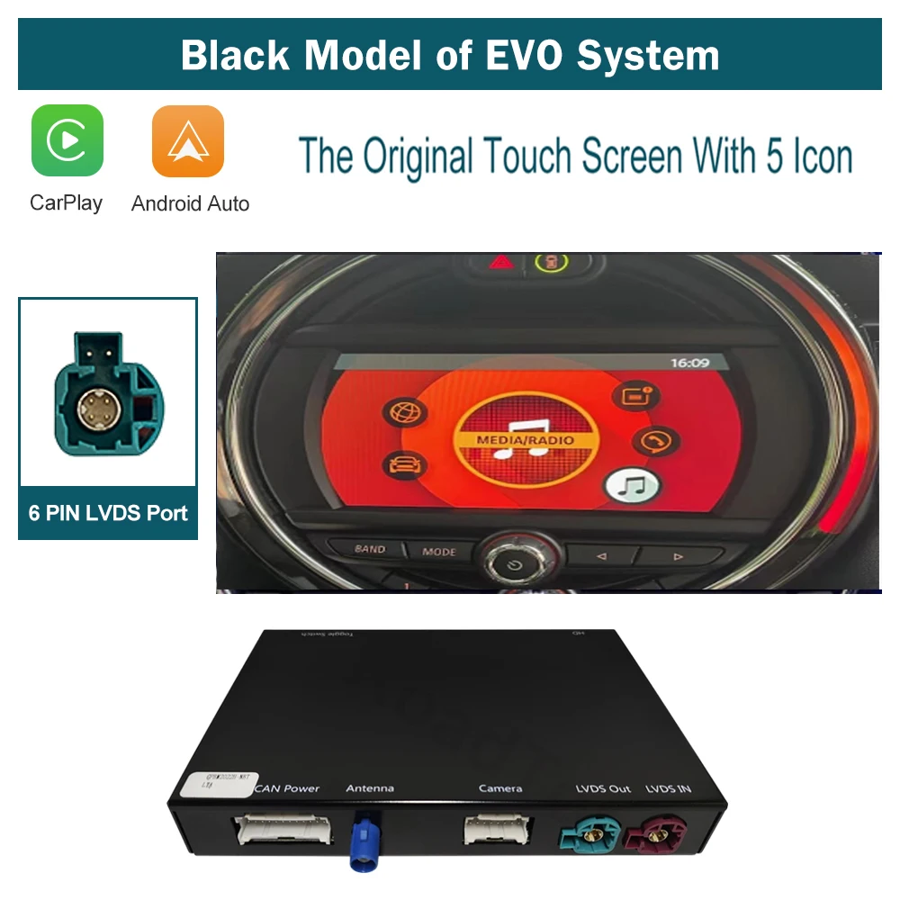 RoadTop Wireless CarPlay Android Auto for Mini R55 R56 R57 R58 R60 R61 F54 F55 F56 Clubman Countryman Cooper John Cooper Works - Image 7