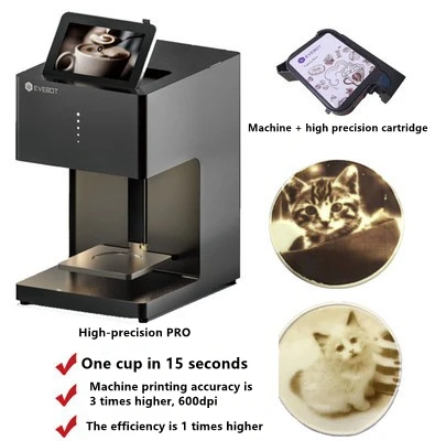 EVEBOT 3D Latte Art Coffee Printer Machine Automatic Beverages Food Selfie With WIFI Connection Printing Edible Ink Cartridges - Image 11