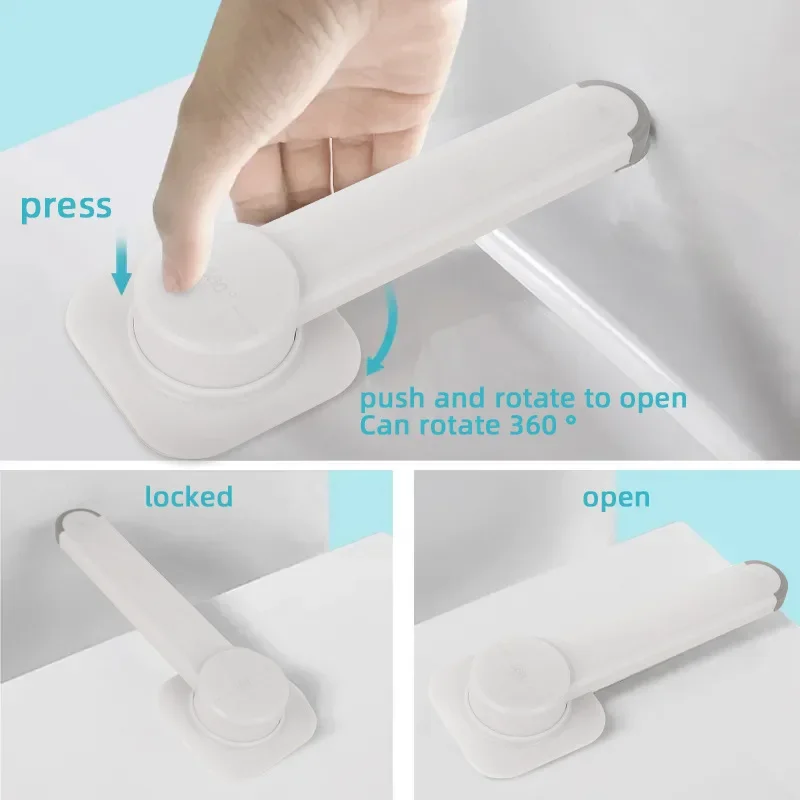 Baby Toilet Safety Locks Childproof Toilet Seat Lock Prevents Toddlers From Opening Toilet Lids Baby Safety Products in Bathroom - Image 5