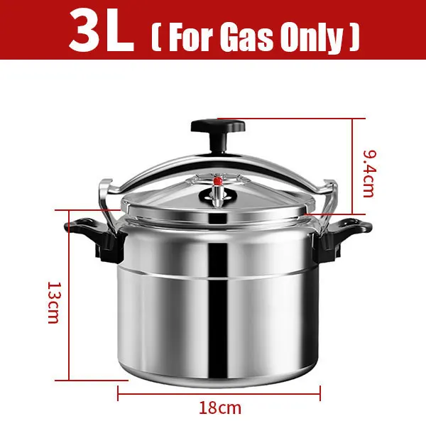 Aluminum 3L/4L/5L/7L Capacity Pressure Cooker Only for Gas Safe Explosion Proof Pressure Canner with Easy Lock Lid - Image 9