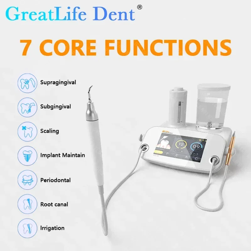GreatLife Dental Ultrasonic Scaler Machine & Air Polishing 2-in-1 Sandblesting Machine for Periodontal Therapy Teeth Whitening - Image 2
