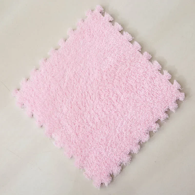 30*30CM Soft Plush Children Kids Rug Play Mat Puzzle Carpet Warm Playmat Interlocking Exercise Tiles Floor Carpet Decoration Mat - Image 11