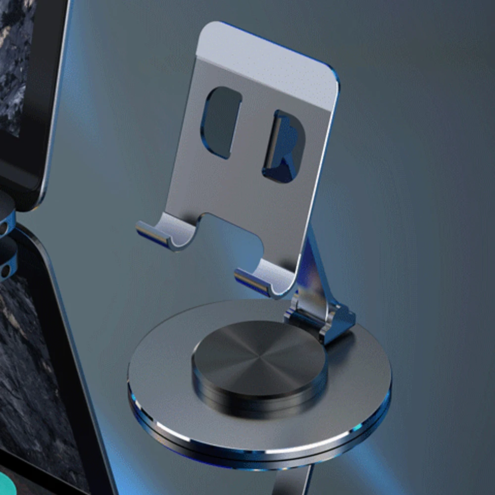 Aluminium Alloy Phone Holder Stand Mobile Smartphone Support Tablet Desk Portable Metal Cell Phone Holder for iPhone iPad - Image 7