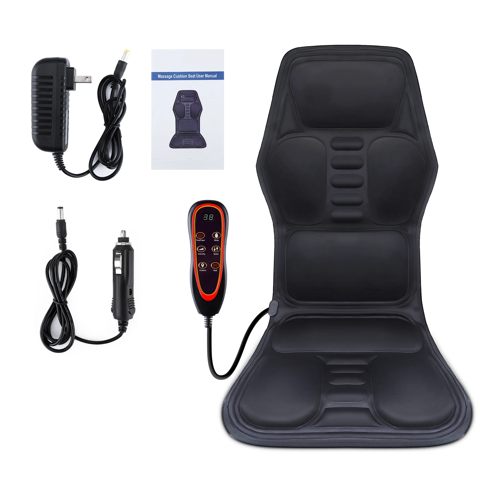 Electric Back Massager Infrared Full-Body Massage Chair Cushion Heating Vibrator Car Home Office Lumbar Neck Mattress Chair Mat - Image 8