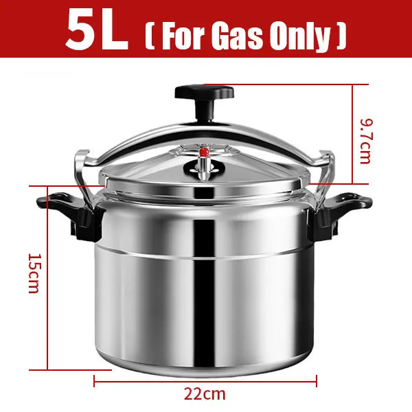 Aluminum 3L/4L/5L/7L Capacity Pressure Cooker Only for Gas Safe Explosion Proof Pressure Canner with Easy Lock Lid - Image 7