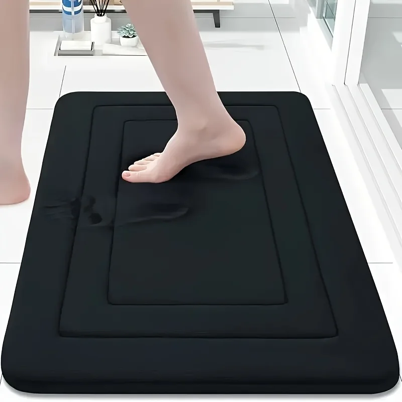Absorbent Non-Slip Bath Mat | Comfortable Standing Pad for Living Room, Bedroom . 1-psc - Image 9