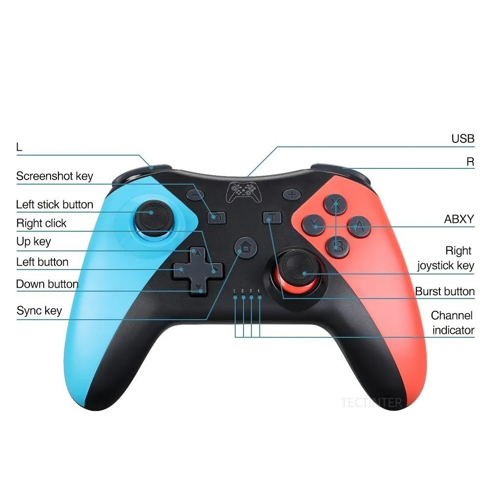 Wireless Bluetooth Controller for Nintendo Switch 2/Switch Pro Gamepad Compatible Switch Pro/Oled/Lite/PC/Android Joystick - Image 5