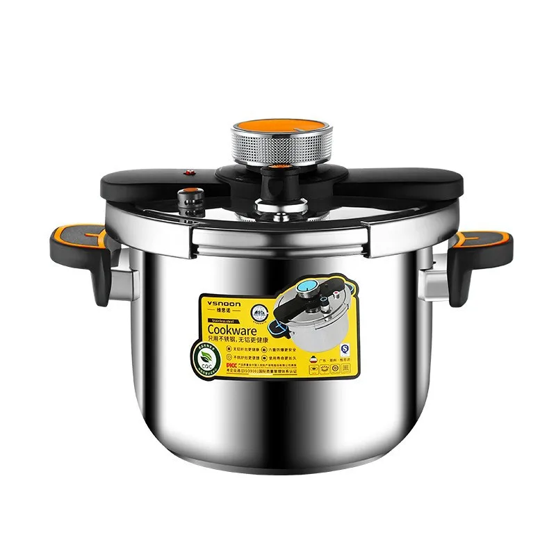 New Stainless Steel Pressure Cooker for Home Use - Small Size Explosion-Proof Pot Compatible with Gas & Induction Cooktops - Image 5