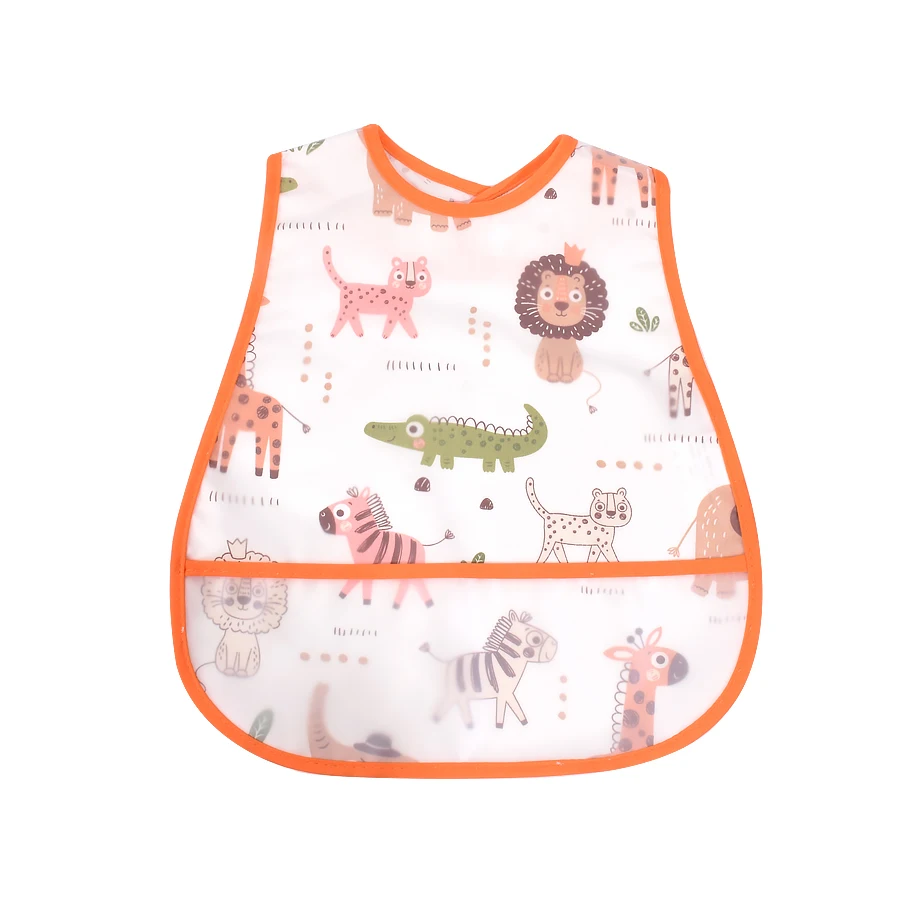 2026 New Cartoon Pattern EVA Waterproof Pocket Lunch Feeding Bibs Adjustable Baby Bibs Cute Children Baby Apron Kids Burp Cloths - Image 17