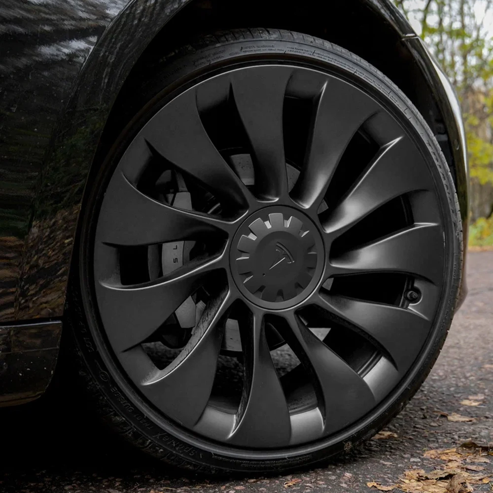 4pcs 21 Inch Original Car Wheel Center Hub Caps Badge Rim Hub Dustproof Cover Emblem Decoration For Tesla Model Y Accessories - Image 4