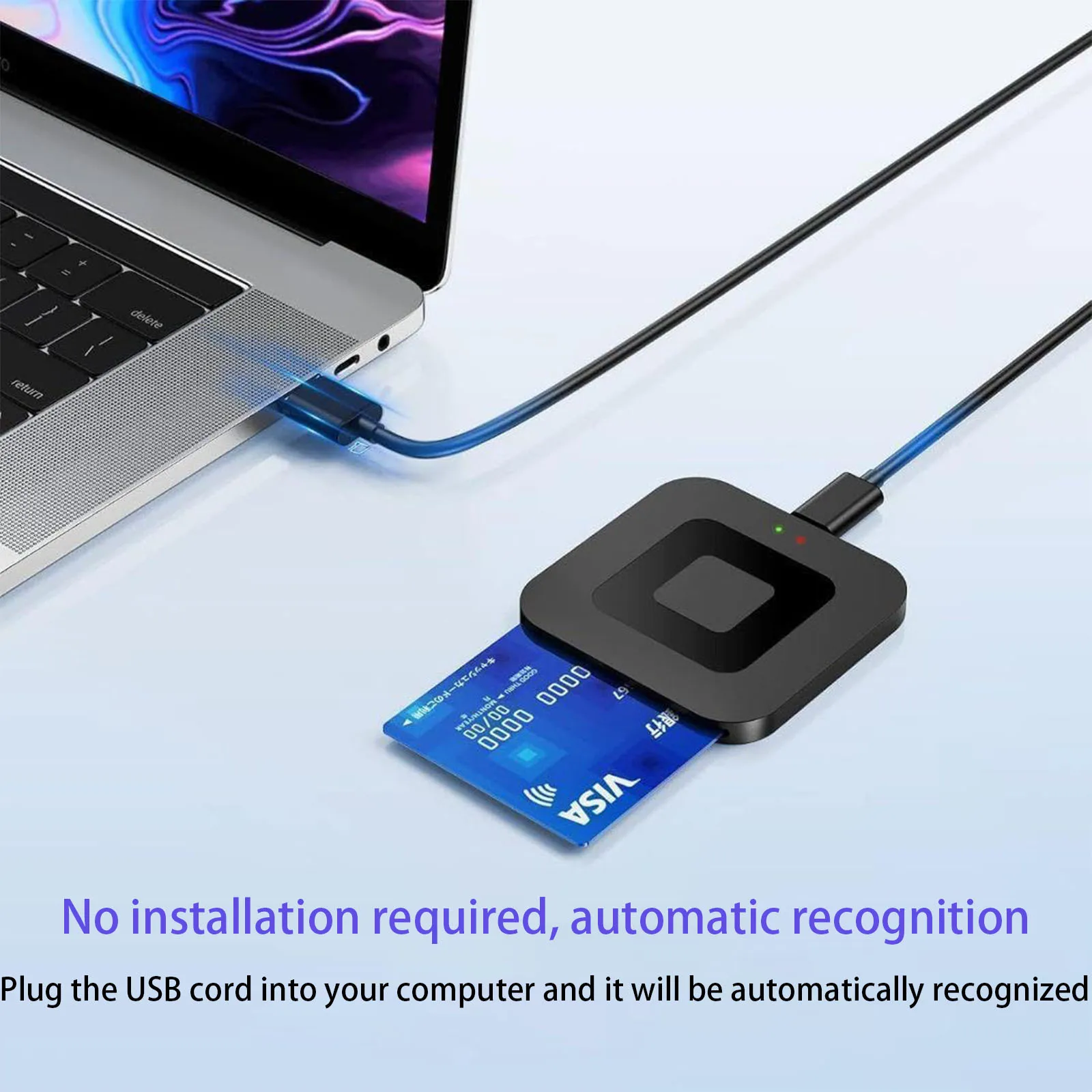 UTHAI X05 Square Smart Card Reader USB 2.0 ATMC AC DNI IC Bank Card Tax Reporting - E-commerce SEO Optimized Title - Image 2