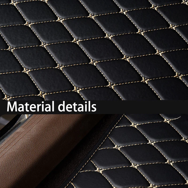 Universal 5Pcs Car Floor Mats PU Leather Waterproof Dust-Proof Auto Foot Pad Protector pads Fashion Car Foot Pad - Image 3