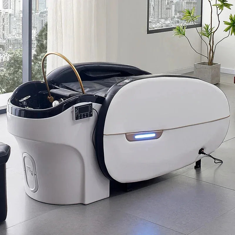 2026 latest Modern intelligent comfortable electric multipurpose hair washing salon table massage shampoo bed