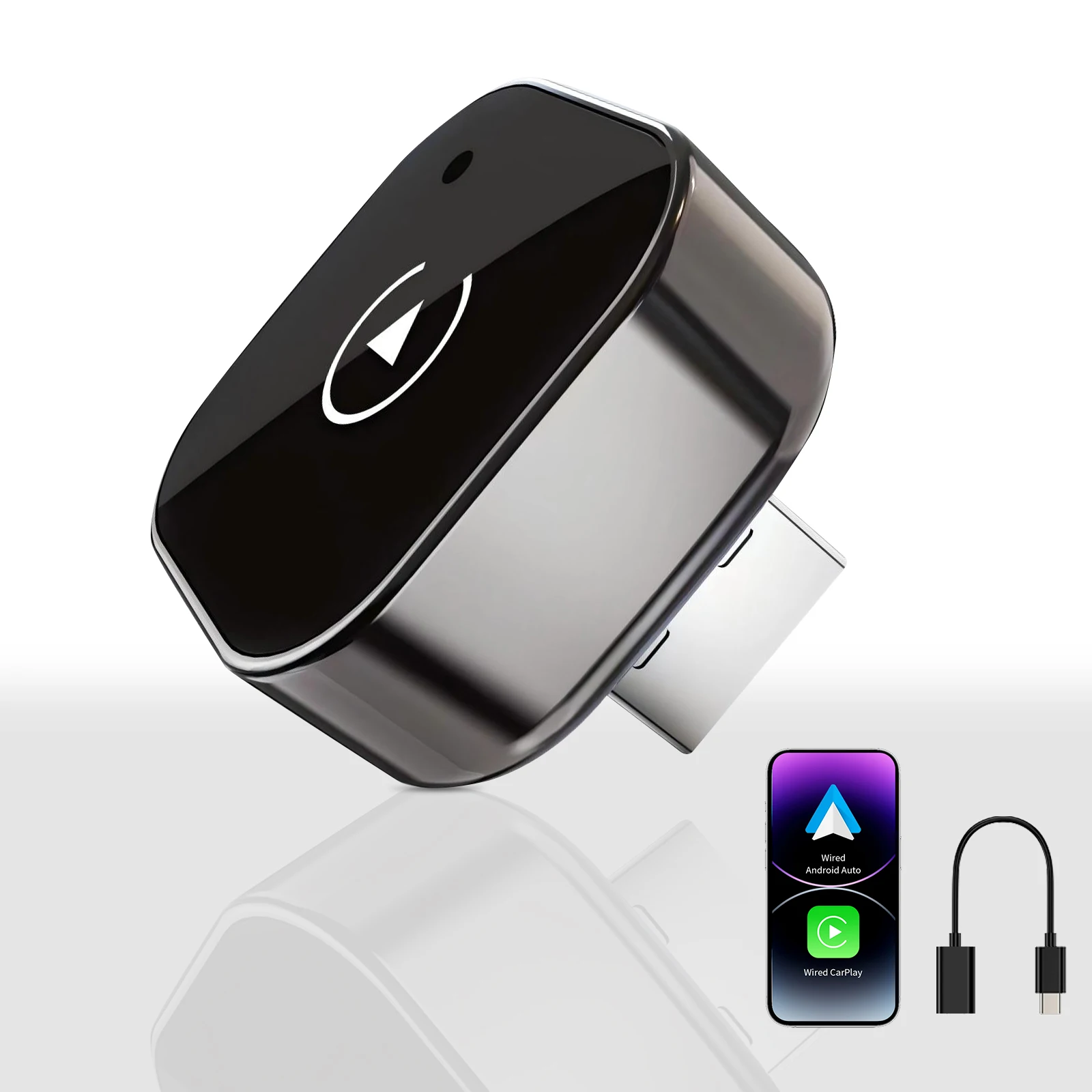 2026 Pionray 2 in 1 Wireless CarPlay Adapter&Android Auto Wireless Adapter, 5Ghz WiFi Type-C/USB Plug Play CarPlay Wireless - Image 8