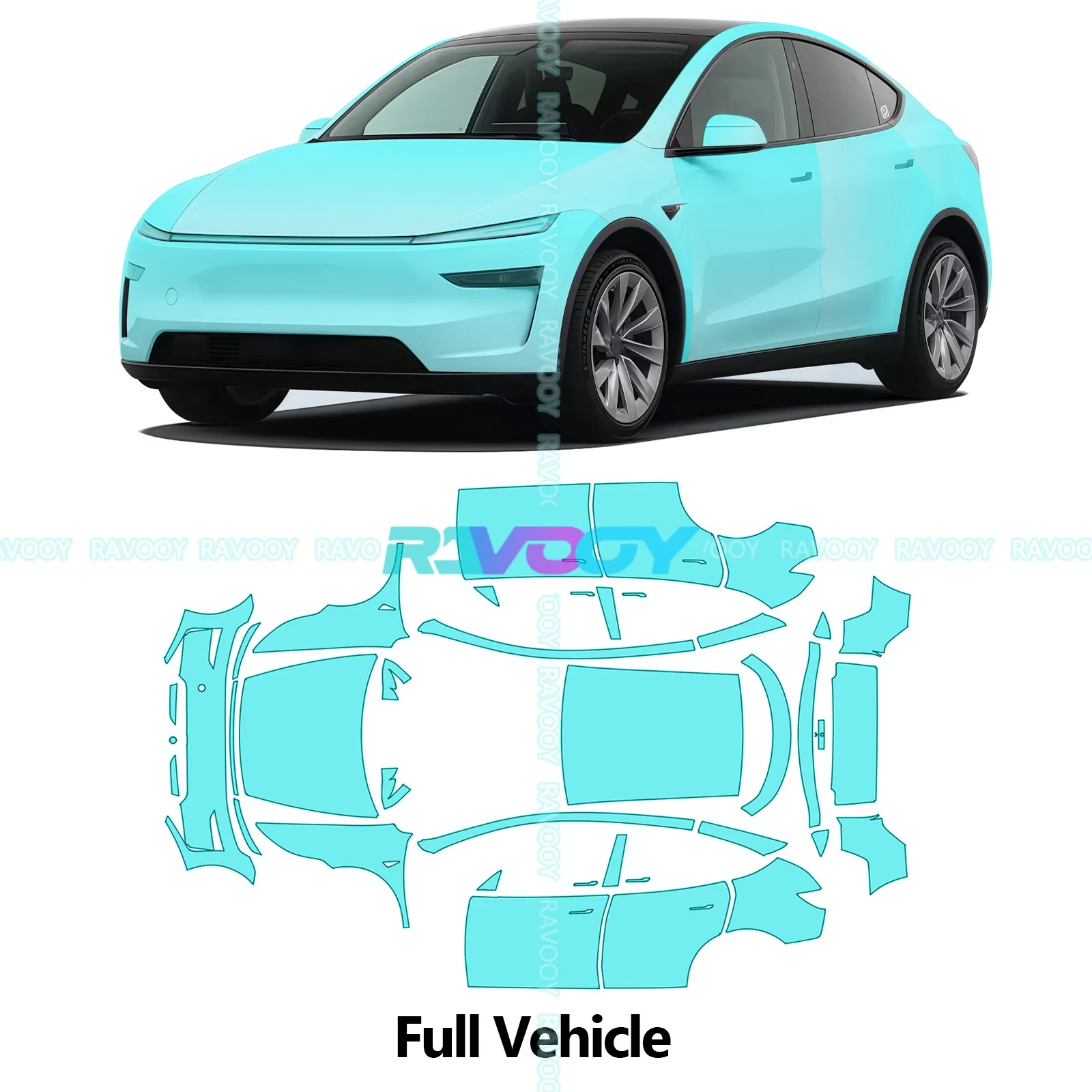 For Tesla Model Y Juniper 2025-2026 8.5Mil Precut PPF Full Vehicle Paint Protection TPU PPF Film Clear Bra - Image 9