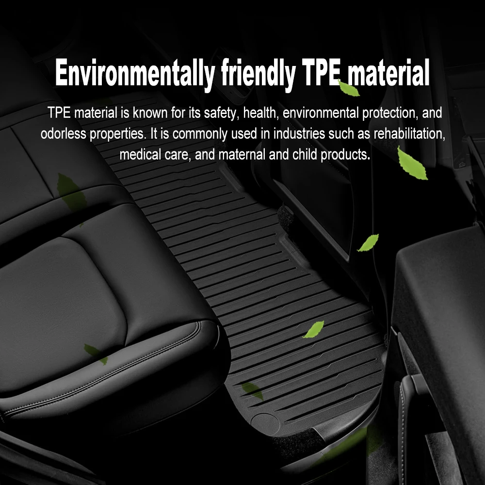 Tesla New Model Y Juniper 2025+ TPE Floor Mats Waterproof Luggage Mat Wear-resistant Foot Pads ModelY Trunk Mats Accessories - Image 3