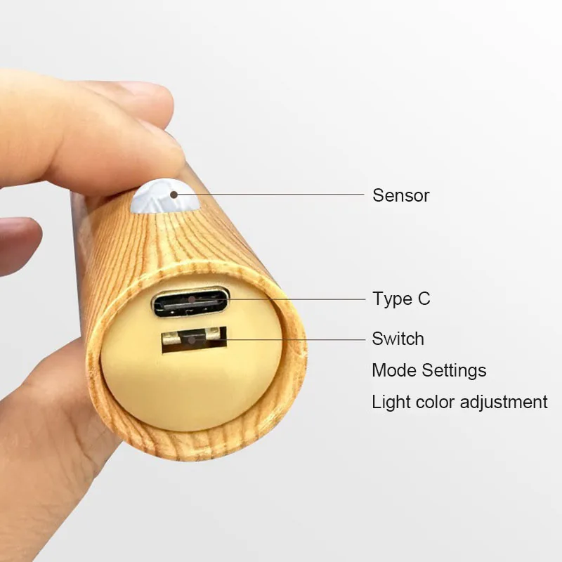 Smart Motion Sensor Night Light LED Rechargeable Magnetic Wall Lamp Portable for Hallway Bedroom Stairs Bathroom Cabinets Decor - Image 6